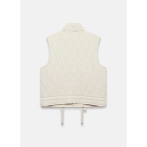 Mint Velvet Cream Washed Quilted Gilet